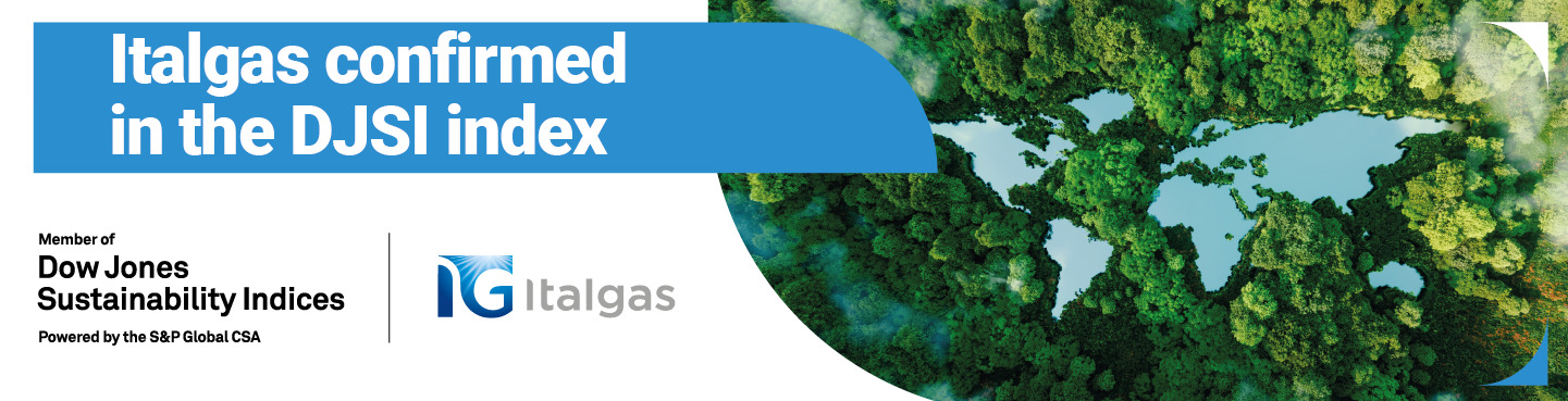 Italgas confirmed in the Dow Jones Sustainability Index Europe and in the Dow Jones Sustainability Index World