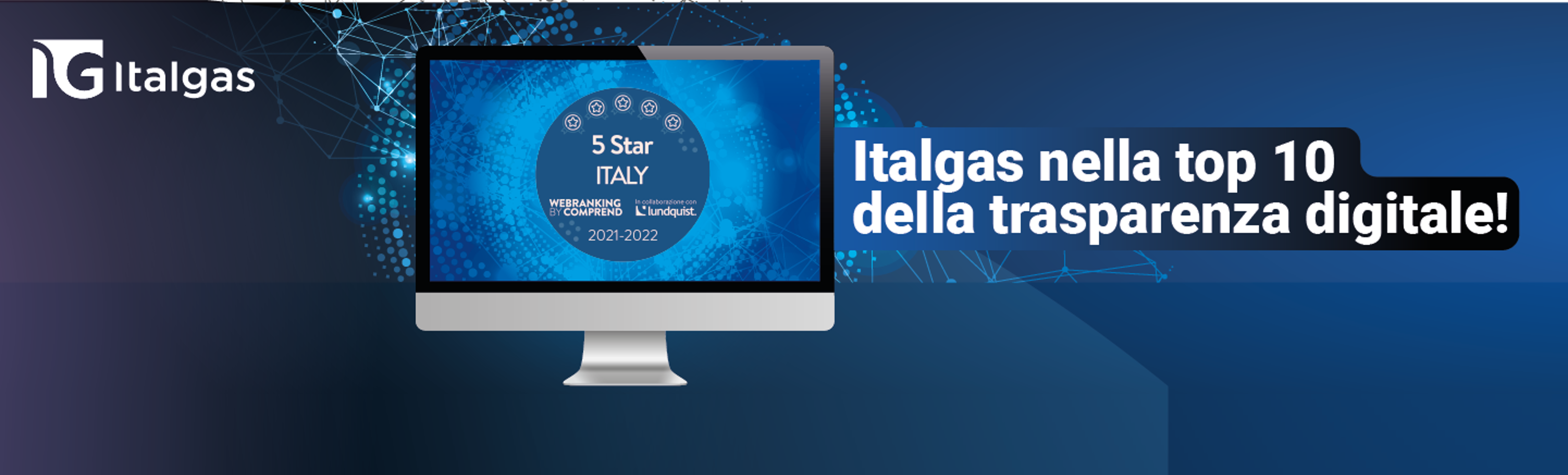 Webranking 2021-2022, Italgas conquista ancora una volta la Top Ten della Classifica Italiana