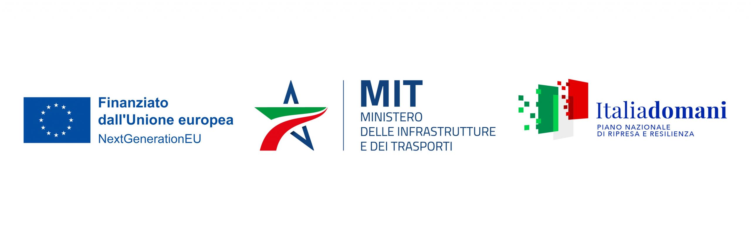 Loghi degli enti finanziatori disposti in fila.